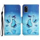 For Samsung Galaxy A41 Painted Pattern Horizontal Flip Leather Case with Holder & Card Slot & Wallet(Flying Butterfly) - 1