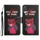 For Samsung Galaxy A50 Painted Pattern Horizontal Flip Leather Case with Holder & Card Slot & Wallet(Red Bear) - 1