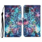 For Samsung Galaxy A51 Painted Pattern Horizontal Flip Leather Case with Holder & Card Slot & Wallet(Starry Mandala) - 1