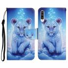 For Samsung Galaxy A70 Painted Pattern Horizontal Flip Leather Case with Holder & Card Slot & Wallet(Little Leopard) - 1