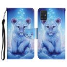 For Samsung Galaxy A71 Painted Pattern Horizontal Flip Leather Case with Holder & Card Slot & Wallet(Little Leopard) - 1