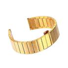 18mm For Samsung Smart Watch One-bead Steel Butterfly Buckle Watch Band(Gold) - 1