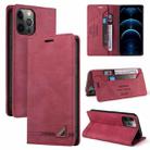Skin Feel Anti-theft Brush Horizontal Flip Leather Case with Holder & Card Slots & Wallet For iPhone 11 Pro(Wine Red) - 1