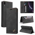For iPhone XR Skin Feel Anti-theft Brush Horizontal Flip Leather Case with Holder & Card Slots & Wallet(Black) - 1