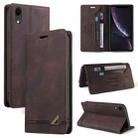 For iPhone XR Skin Feel Anti-theft Brush Horizontal Flip Leather Case with Holder & Card Slots & Wallet(Brown) - 1