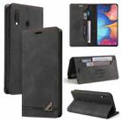 For Samsung Galaxy A20e Skin Feel Anti-theft Brush Horizontal Flip Leather Case with Holder & Card Slots & Wallet(Black) - 1