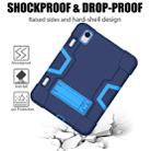 For iPad mini 6 Contrast Color Robot Shockproof Silicone + PC Protective Tablet Case with Holder & Pen Slot(Navy Blue) - 5