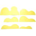 6 in 1 Irregular Cardboard Paper Cut Geometry Photography Props Background Board(Yellow) - 1