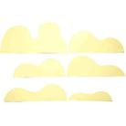 6 in 1 Irregular Cardboard Paper Cut Geometry Photography Props Background Board(Light Yellow) - 1