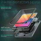 For iPad 10.2 2021 / 2020 / 2019 Shockproof TPU Protective Case with Holder & Pen Slot & Shoulder Strap(Grey) - 4