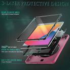 For iPad 10.2 2021 / 2020 / 2019 Shockproof TPU Protective Case with Holder & Pen Slot & Shoulder Strap(Rose Red) - 4
