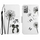 For Samsung Galaxy Note20 Painted Pattern Horizontal Flip Leather Case with Holder & Card Slot & Wallet(Dandelion) - 1