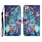 For Samsung Galaxy Note20 Painted Pattern Horizontal Flip Leather Case with Holder & Card Slot & Wallet(Starry Mandala) - 1