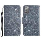 For Samsung Galaxy Note20 Painted Pattern Horizontal Flip Leather Case with Holder & Card Slot & Wallet(Gypsophila) - 1