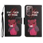 For Samsung Galaxy Note20 Ultra Painted Pattern Horizontal Flip Leather Case with Holder & Card Slot & Wallet(Red Bear) - 1