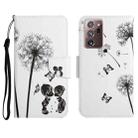For Samsung Galaxy Note20 Ultra Painted Pattern Horizontal Flip Leather Case with Holder & Card Slot & Wallet(Dandelion) - 1