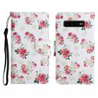 For Samsung Galaxy S10+ Painted Pattern Horizontal Flip Leather Case with Holder & Card Slot & Wallet(Red Peony Flower) - 1