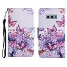 For Samsung Galaxy S10e Painted Pattern Horizontal Flip Leather Case with Holder & Card Slot & Wallet(Bright Butterfly) - 1
