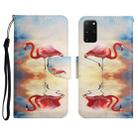 For Samsung Galaxy S20+ Painted Pattern Horizontal Flip Leather Case with Holder & Card Slot & Wallet(Flamingo) - 1