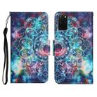For Samsung Galaxy S20+ Painted Pattern Horizontal Flip Leather Case with Holder & Card Slot & Wallet(Starry Mandala) - 1