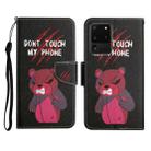For Samsung Galaxy S20 Ultra Painted Pattern Horizontal Flip Leather Case with Holder & Card Slot & Wallet(Red Bear) - 1