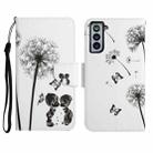 For Samsung Galaxy S21 5G Painted Pattern Horizontal Flip Leather Case with Holder & Card Slot & Wallet(Dandelion) - 1