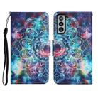 For Samsung Galaxy S21 5G Painted Pattern Horizontal Flip Leather Case with Holder & Card Slot & Wallet(Starry Mandala) - 1