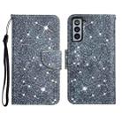 For Samsung Galaxy S21 5G Painted Pattern Horizontal Flip Leather Case with Holder & Card Slot & Wallet(Gypsophila) - 1