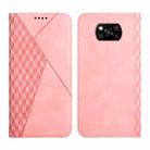 For Xiaomi Poco X3 NFC / X3 Pro / X3 Diamond Pattern Splicing Skin Feel Magnetic Horizontal Flip Leather Case with Card Slots & Holder & Wallet(Rose Gold) - 1