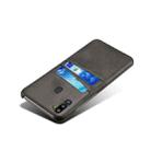 For Samsung Galaxy M21 2021 Calf Texture PC + PU Leather Back Cover Shockproof Case with Dual Card Slots(Black) - 4