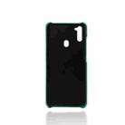 For Samsung Galaxy M21 2021 Calf Texture PC + PU Leather Back Cover Shockproof Case with Dual Card Slots(Green) - 3