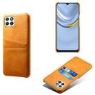 For Honor Play 20 Calf Texture PC + PU Leather Back Cover Shockproof Case with Dual Card Slots(Orange) - 1