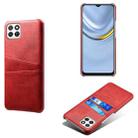 For Honor Play 20 Calf Texture PC + PU Leather Back Cover Shockproof Case with Dual Card Slots(Red) - 1