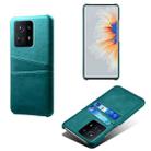 For Xiaomi Mi Mix 4 5G Calf Texture PC + PU Leather Back Cover Shockproof Case with Dual Card Slots(Green) - 1