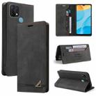 For OPPO A15s / A15 Skin Feel Anti-theft Brush Horizontal Flip Leather Case with Holder & Card Slots & Wallet(Black) - 1