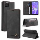 For OPPO A72 5G Skin Feel Anti-theft Brush Horizontal Flip Leather Case with Holder & Card Slots & Wallet(Black) - 1