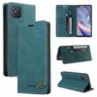 For OPPO A92S Skin Feel Anti-theft Brush Horizontal Flip Leather Case with Holder & Card Slots & Wallet(Blue) - 1