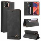 For OPPO F17 Skin Feel Anti-theft Brush Horizontal Flip Leather Case with Holder & Card Slots & Wallet(Black) - 1