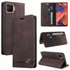 For OPPO F17 Skin Feel Anti-theft Brush Horizontal Flip Leather Case with Holder & Card Slots & Wallet(Brown) - 1