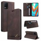 For OPPO Realme V13 Skin Feel Anti-theft Brush Horizontal Flip Leather Case with Holder & Card Slots & Wallet(Brown) - 1