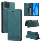 For Huawei P40 Lite Skin Feel Anti-theft Brush Horizontal Flip Leather Case with Holder & Card Slots & Wallet(Blue) - 1