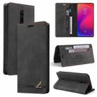 For Xiaomi Redmi K20 Skin Feel Anti-theft Brush Horizontal Flip Leather Case with Holder & Card Slots & Wallet(Black) - 1