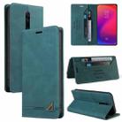 For Xiaomi Redmi K20 Skin Feel Anti-theft Brush Horizontal Flip Leather Case with Holder & Card Slots & Wallet(Blue) - 1