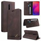 For Xiaomi Redmi K20 Skin Feel Anti-theft Brush Horizontal Flip Leather Case with Holder & Card Slots & Wallet(Brown) - 1