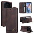 For Xiaomi Mi 11 Ultra Skin Feel Anti-theft Brush Horizontal Flip Leather Case with Holder & Card Slots & Wallet(Brown) - 1