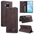 For Xiaomi Mi 10T Lite 5G Skin Feel Anti-theft Brush Horizontal Flip Leather Case with Holder & Card Slots & Wallet(Brown) - 1
