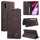 For Samsung Galaxy Note10 Skin Feel Anti-theft Brush Horizontal Flip Leather Case with Holder & Card Slots & Wallet(Brown) - 1