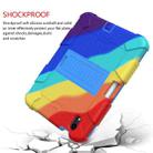 For iPad mini 6 Two-Color Robot Shockproof Silicone + PC Protective Tablet Case with Holder & Pen Slot(Colorful + Blue) - 4