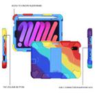 For iPad mini 6 Two-Color Robot Shockproof Silicone + PC Protective Tablet Case with Holder & Pen Slot(Colorful + Blue) - 5