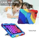 For iPad mini 6 Two-Color Robot Shockproof Silicone + PC Protective Tablet Case with Holder & Pen Slot(Colorful + Blue) - 6